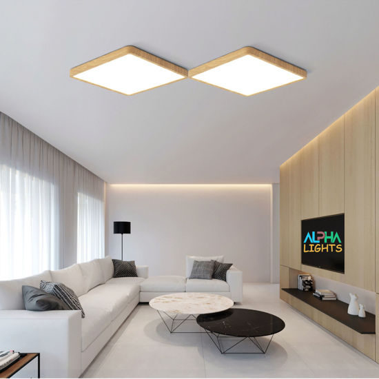 Picture of Wood 20inch 48w, 500*500*24mm 100V-265V LED Ceiling Light