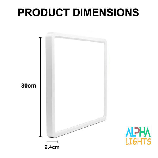 Picture of 24w White 12inch  300*300*23mm, 100V-265V LED Ceiling Light,6000k